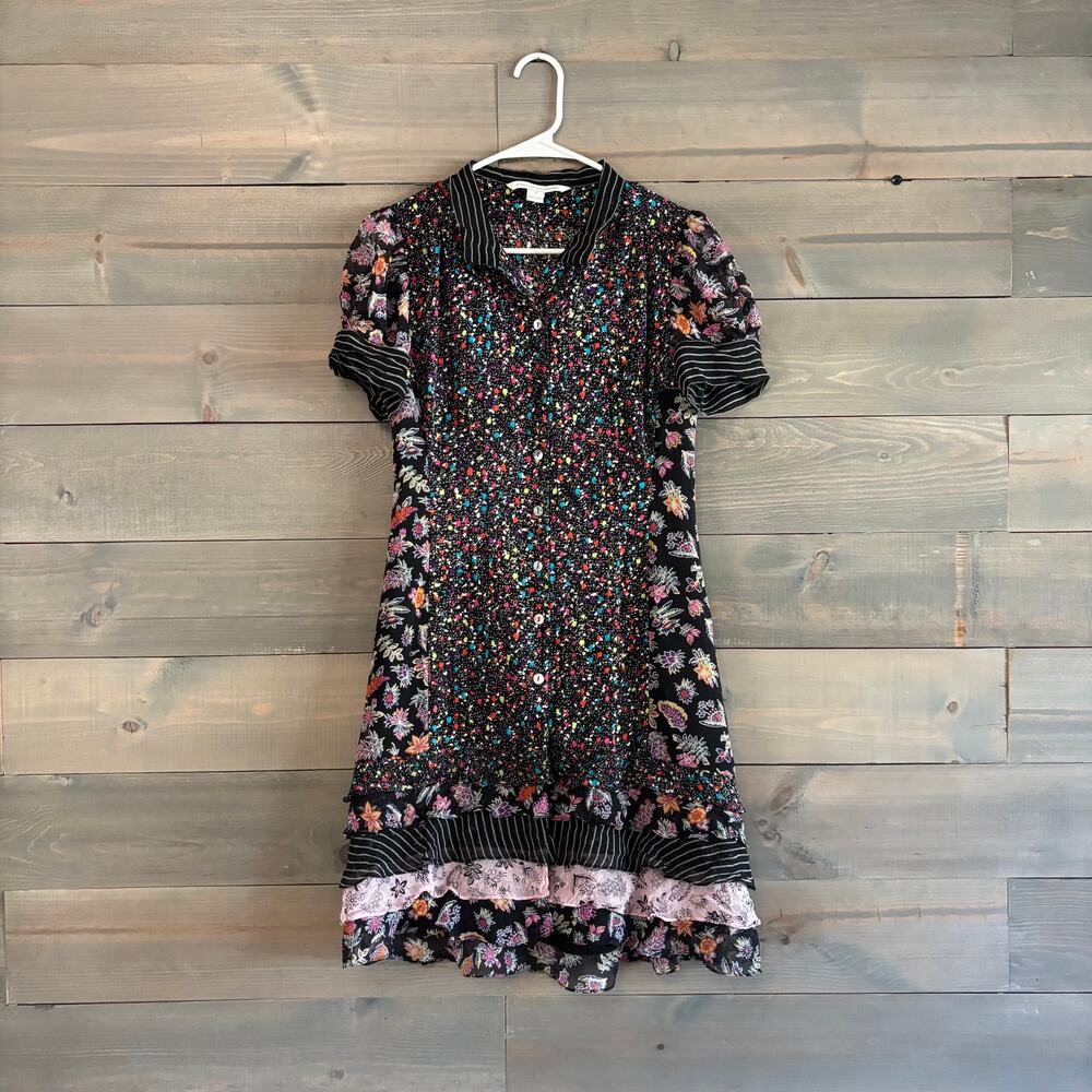DIANE VON FURSTENBERG | “Gypsy” Silk Ruffle Dress Size 6
